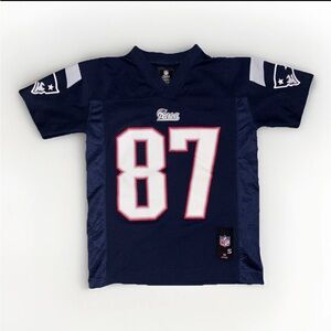 New England Patriots Rob Gronkowski NFL Youth Small Jersey Home Blue